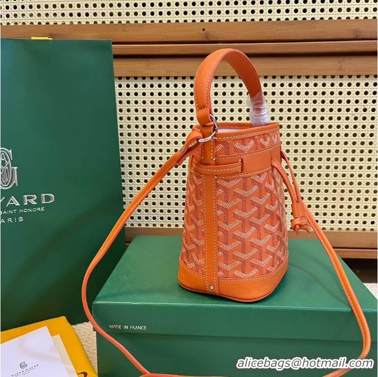​Famous Brand Goyard Original Petit Flot Mini Bucket Bag G8716 Orange