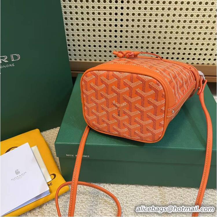 ​Famous Brand Goyard Original Petit Flot Mini Bucket Bag G8716 Orange