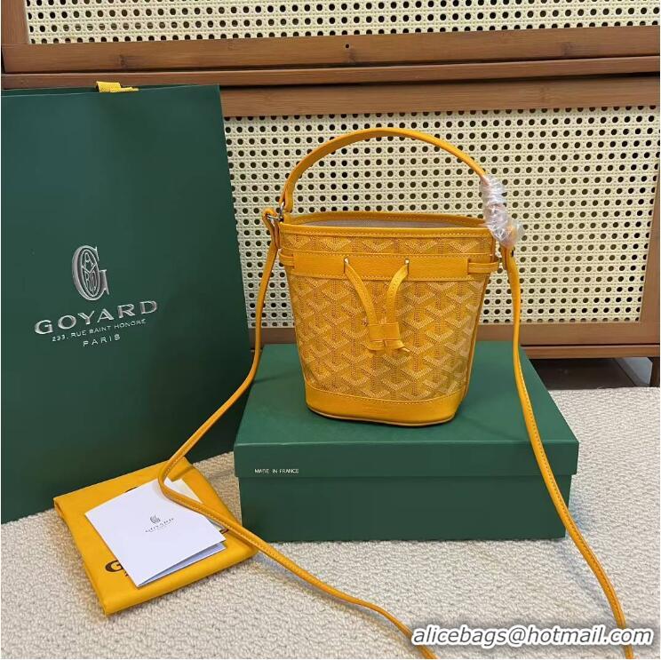 Super Quality Goyard Original Petit Flot Mini Bucket Bag G8716 Yellow