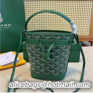 Famous Brand Goyard Original Petit Flot Mini Bucket Bag G8716 Green