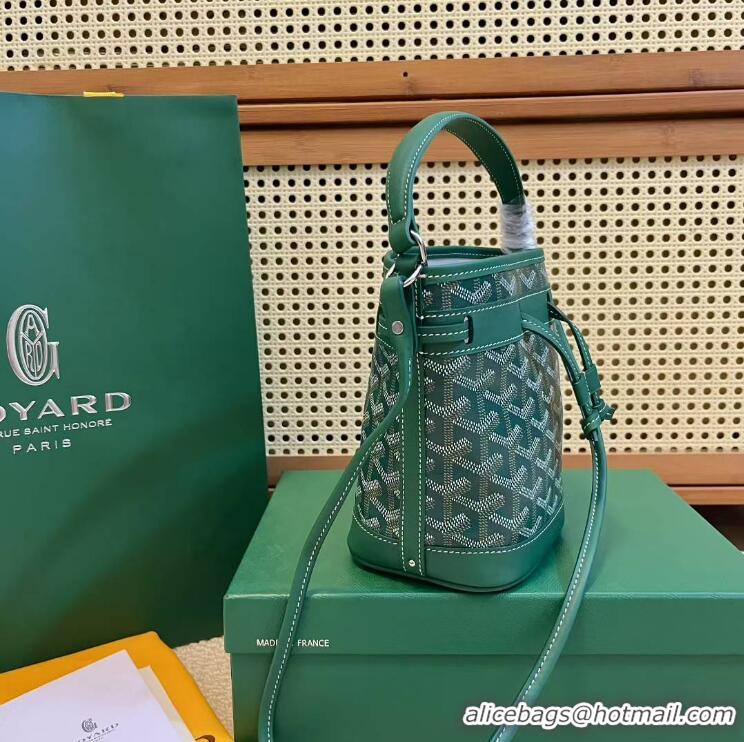 Famous Brand Goyard Original Petit Flot Mini Bucket Bag G8716 Green