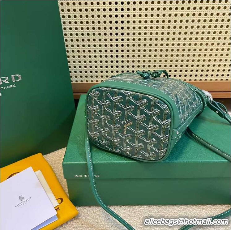 Famous Brand Goyard Original Petit Flot Mini Bucket Bag G8716 Green