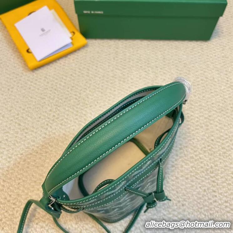 Famous Brand Goyard Original Petit Flot Mini Bucket Bag G8716 Green