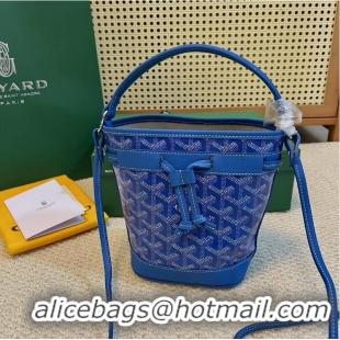 Best Price Goyard Original Petit Flot Mini Bucket Bag G8716 Light Blue