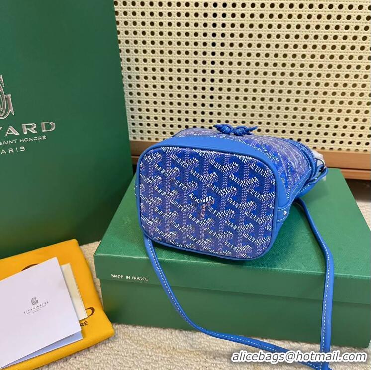 Best Price Goyard Original Petit Flot Mini Bucket Bag G8716 Light Blue