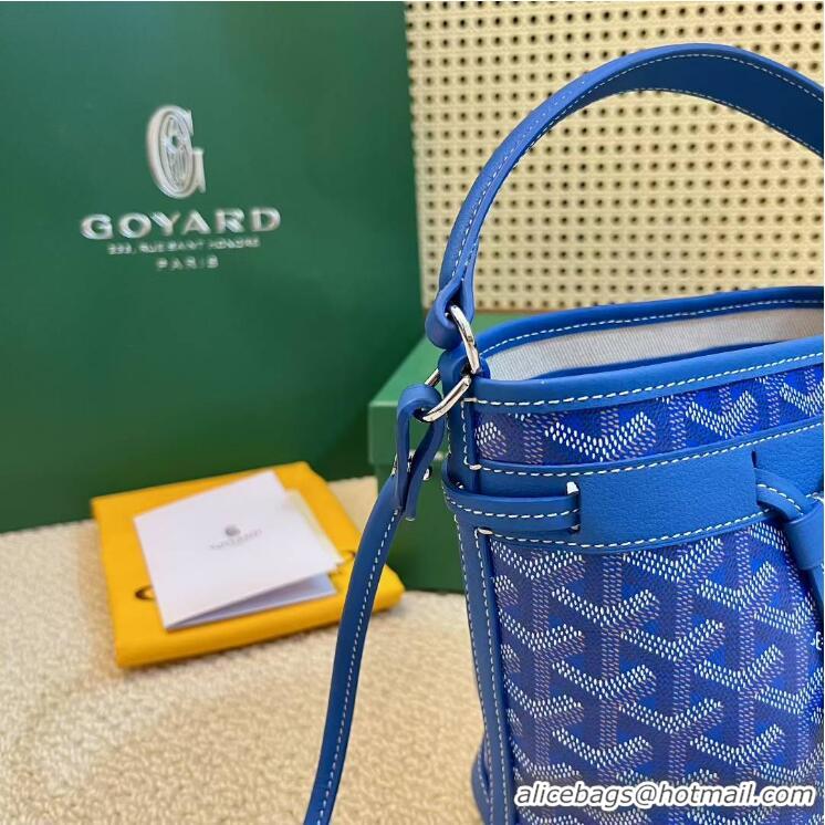 Best Price Goyard Original Petit Flot Mini Bucket Bag G8716 Light Blue