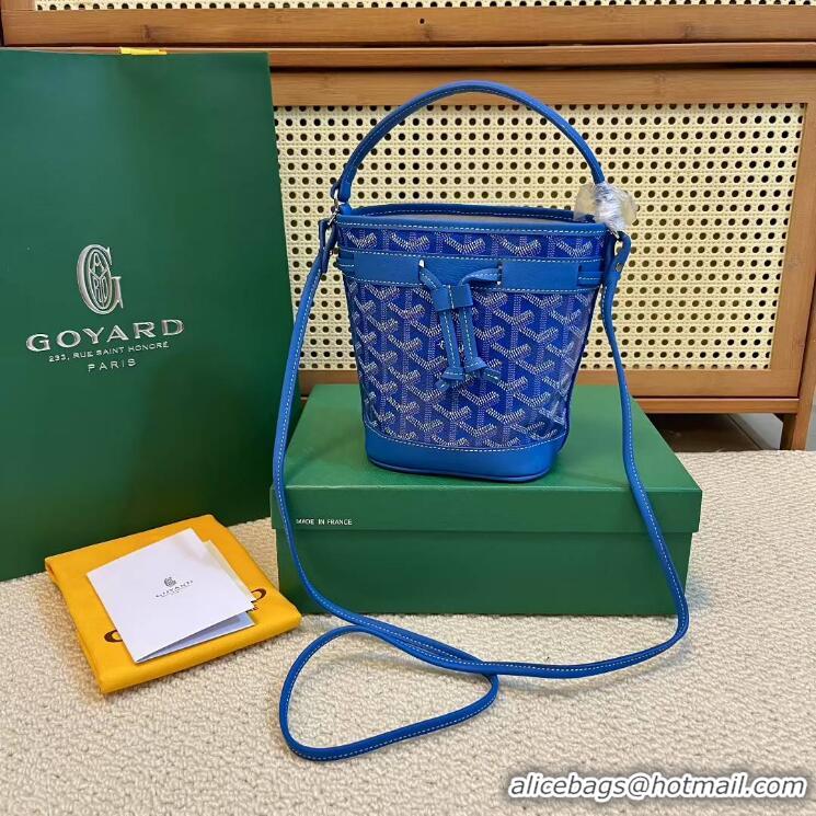 Best Price Goyard Original Petit Flot Mini Bucket Bag G8716 Light Blue
