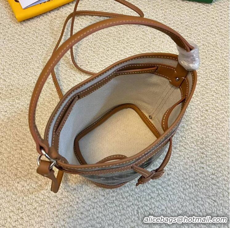 Good Taste Goyard Original Petit Flot Mini Bucket Bag G8716 Black And Tan