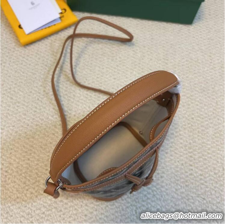Good Taste Goyard Original Petit Flot Mini Bucket Bag G8716 Black And Tan