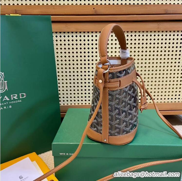 Good Taste Goyard Original Petit Flot Mini Bucket Bag G8716 Black And Tan