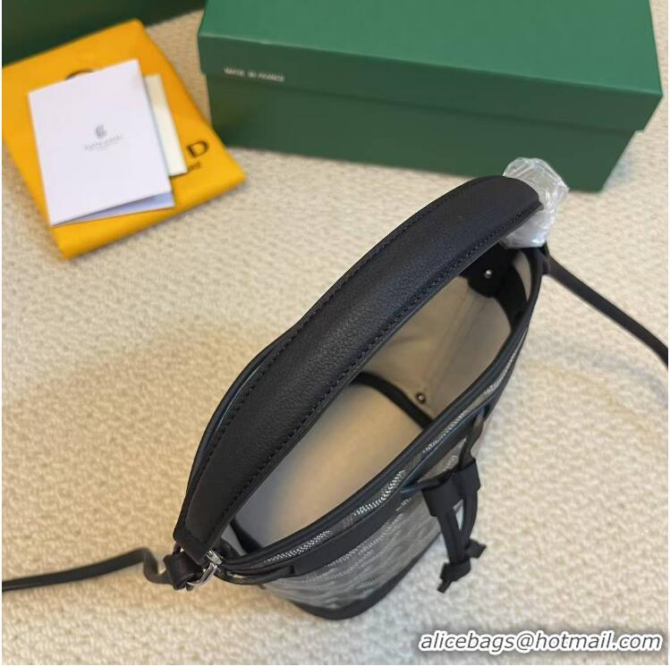 Luxury Cheap Goyard Original Petit Flot Mini Bucket Bag G8716 Black