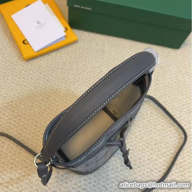 Grade Quality Goyard Original Petit Flot Mini Bucket Bag G8716 Dark Grey
