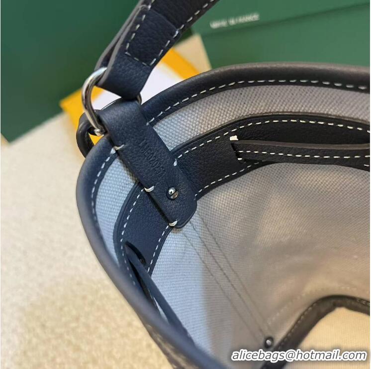 Grade Quality Goyard Original Petit Flot Mini Bucket Bag G8716 Dark Grey