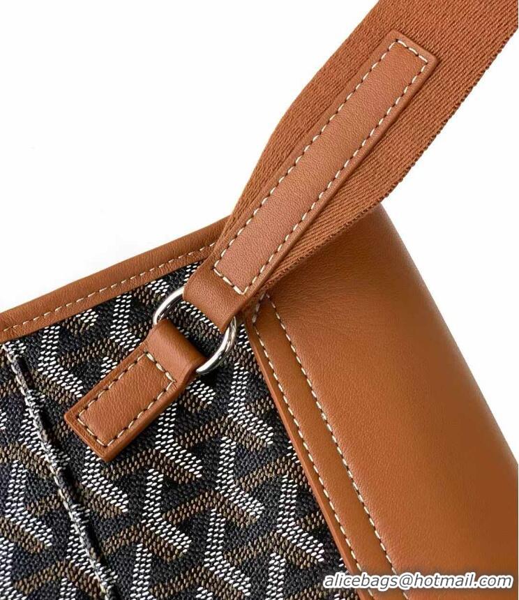 Grade Quality Goyard Coursier Messenger Bag 8069 Black And Tan