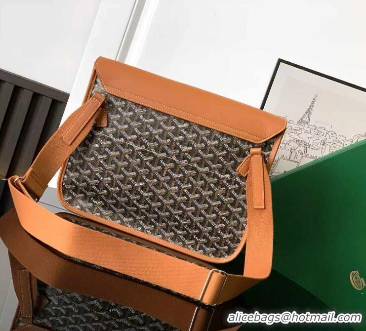 Grade Quality Goyard Coursier Messenger Bag 8069 Black And Tan