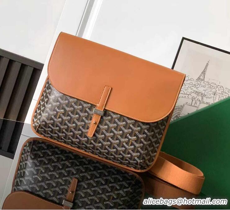 Grade Quality Goyard Coursier Messenger Bag 8069 Black And Tan