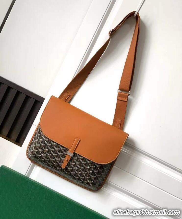 Grade Quality Goyard Coursier Messenger Bag 8069 Black And Tan