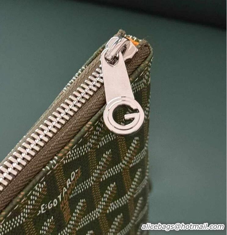 Reasonable Price Goyard Original Senat MM Pouch iPad Bag 1061 Avocado Green