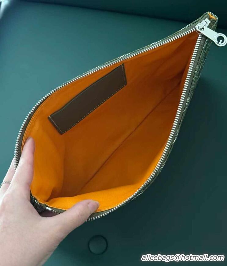 Reasonable Price Goyard Original Senat MM Pouch iPad Bag 1061 Avocado Green