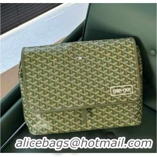 Unique Grade Goyard Capetien MM Messenger Bag 8130 Avocado Green