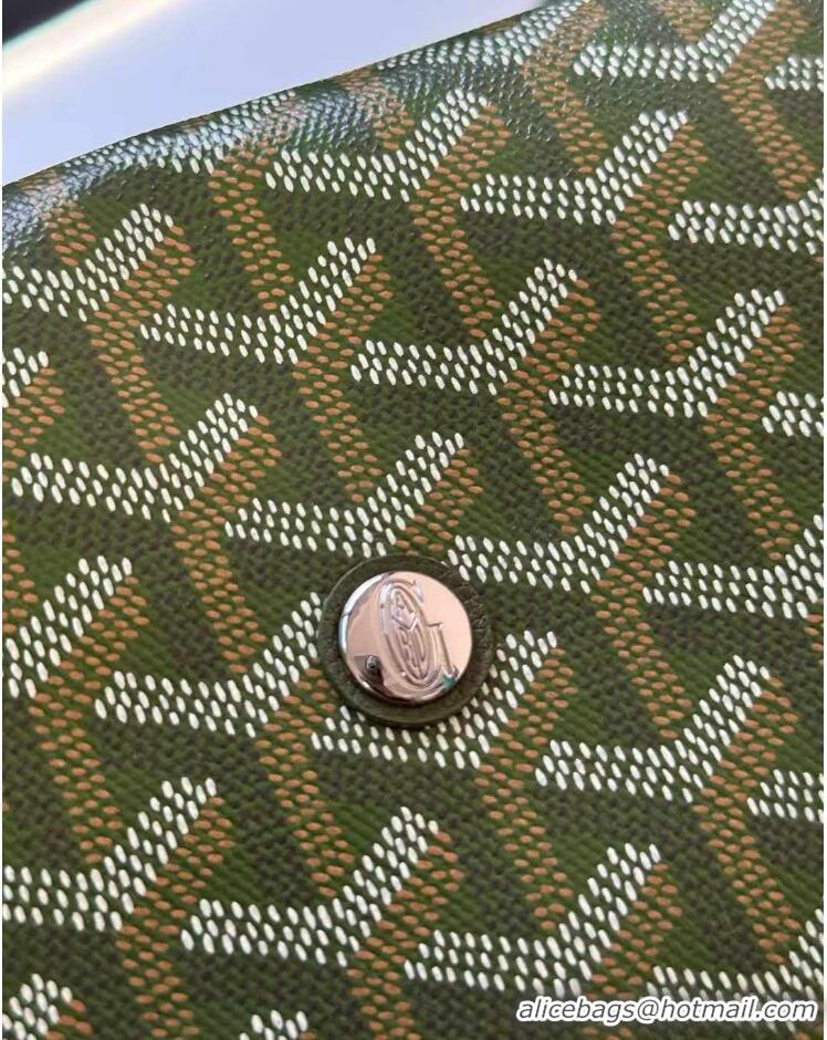 Unique Grade Goyard Capetien MM Messenger Bag 8130 Avocado Green