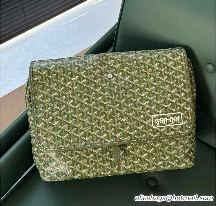 Unique Grade Goyard Capetien MM Messenger Bag 8130 Avocado Green