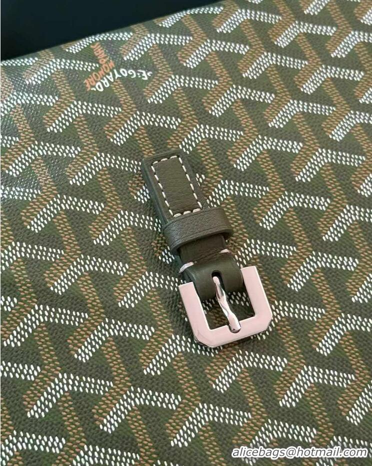 Unique Grade Goyard Capetien MM Messenger Bag 8130 Avocado Green
