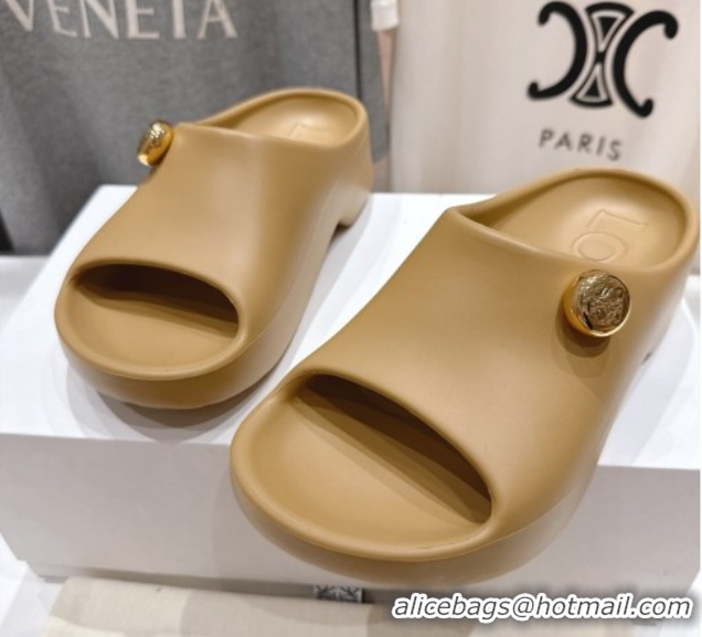 Durable Loewe Foam Rubber Pebble slides sandal Beige 0605104