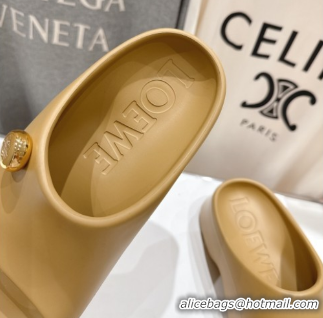 Durable Loewe Foam Rubber Pebble slides sandal Beige 0605104