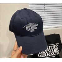 Luxury Cheap Celine Canvas Baseball Hat CE051401 Dark Blue 2025