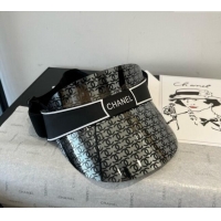 Shop Best Price Chanel Visor Hat CH051405 Black 2025