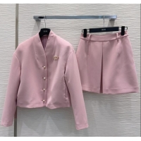 Market Sells Dior Jacket and Skirt Suit Set 0515 Pink 2025