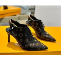 Good Looking Louis Vuitton Allure Slingback Pumps 8.5cm in Monogram Canvas 0222005