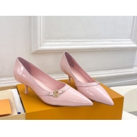 Low Price Louis Vuitton 6AM Pumps 5.5cm in Patent Calfskin Leather Light Pink 0222021
