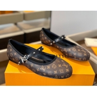 Low Cost Louis Vuitton LV x TM Romy Flats Ballerinas in Monogram Canvas Brown 0222078