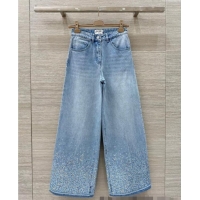 ​Famous Brand Chanel Jeans with Sequins 527020 Blue 2025