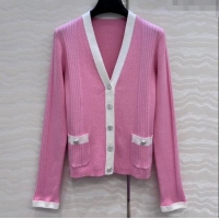 Free Shipping Cheap Chanel Cotton Cardigan 527019 Pink 2025