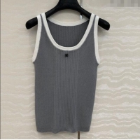 Luxury Cheap Chanel Cotton Vest 527019 Grey 2025