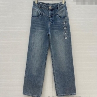 Luxury Cheap Chanel Coco Jeans 528007 Blue 2025