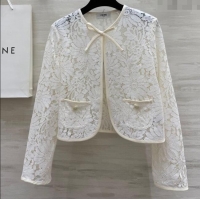 Most Popular Celine Lace Cardigan 528014 White 2025