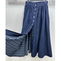 Well Crafted Dior Denim Skirt 528016 Blue 2025