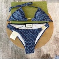 Fashion Discount Gucci GG Swimwear G22004 Denim Blue 2025