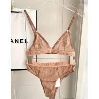 Grade Cheapest Gucci Mesh Two-Pieces Swimwear 13073 Nude Pink 2025