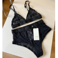 ​Top Design Gucci Mesh Two-Pieces Swimwear 0313 Black 2025