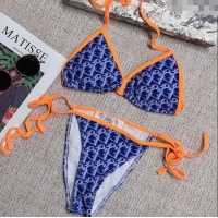 Best Product Dior Two-Pieces Swimwear 3042 Blue/Orange 2025