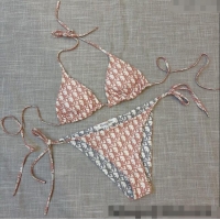 Best Product Dior Reversible Two-Pieces Swimwear 0313 Pink/Grey 2025