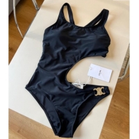 ​Pretty Style Celine One-Piece Swimwear 0313 Black/Gold 2025
