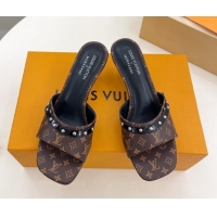 Sumptuous Louis Vuitton 6AM Heel Slides Sandal 5.5cm in Monogram Canvas 0422013