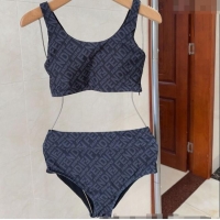 ​Good Taste Fendi Logo Print Two-Pieces Swimwear 0313 Grey 2025