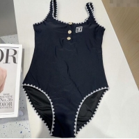 Promotional Chanel One-Piece Swimwear with Trim 0313 Black 2025